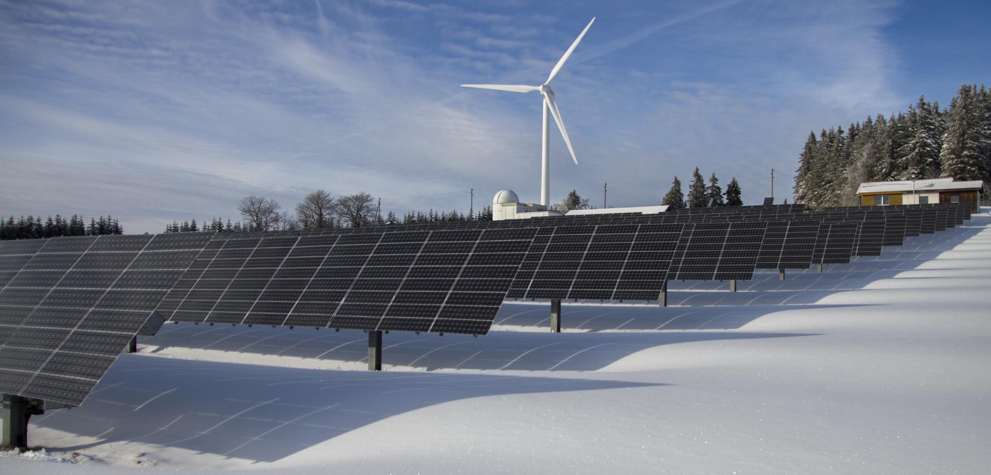 winter wind & solar farm